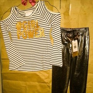 Graphic T & Leggings